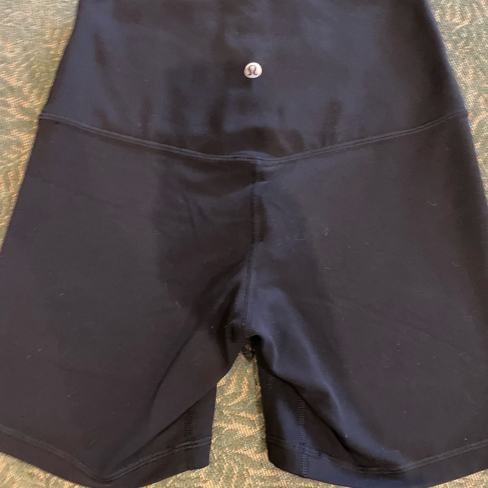 lululemon athletica Black Bike Shorts High-Waisted Performance